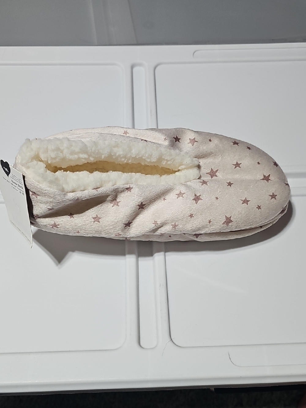 Kensie Pink Star Plush Slippers for Kids